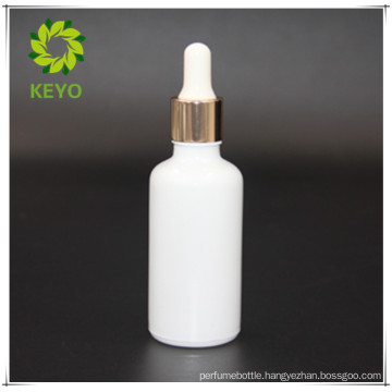 30ml wholesale empty white essential oil glass dropper bottle glass cosmetics jar bottle